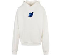 Mister Tee Le Papillon Heavy Oversize Hoodie Blanc L Homme