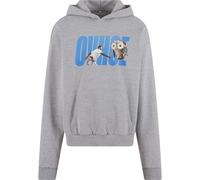 MT Upscale Sweat-shirt 'Ovhoe' azur / marron / gris chiné / blanc, Taille XL