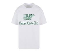 MT Upscale T-Shirt 'Athletic Club' sapin / blanc, Taille XS