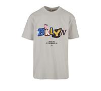 MT Upscale T-Shirt 'Brklyn' bleu / jaune / gris / noir, Taille M