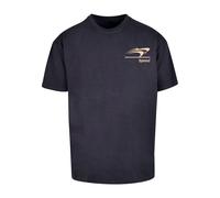 MT Upscale T-Shirt 'Buenos Aires ' beige / bleu marine / noir / blanc cassé, Taille XL