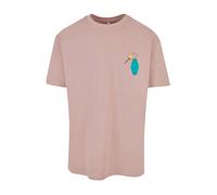 MT Upscale T-Shirt 'California Motel' beige clair / jade / vert gazon / rose ancienne, Taille XXL