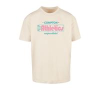 MT Upscale T-Shirt 'Compton Athletic Club' sable / jade / rose clair / rouge, Taille XXL