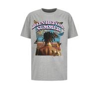 MT Upscale T-Shirt 'Days Before Summer' gris clair / mélange de couleurs, Taille XL