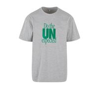 MT Upscale T-Shirt 'Do The Unexpected' gris / citron vert / orange foncé / noir, Taille M