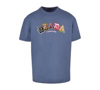 MT Upscale T-Shirt 'Drama I choose' bleu / gris / rose / rouge, Taille XL