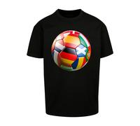 MT Upscale T-Shirt 'Europe Tour' mélange de couleurs / noir, Taille XS
