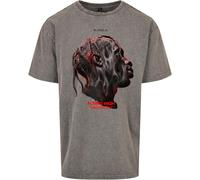 Mister Tee T-Shirt 'Flying High' pierre / rouge néon / noir, Taille XXL