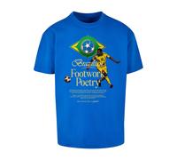 MT Upscale T-Shirt 'Footwork Poetry' bleu cobalt / jaune / vert / noir, Taille XXL