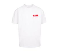 MT Upscale T-Shirt 'Hey! My Name Is' rouge feu / blanc, Taille XXL