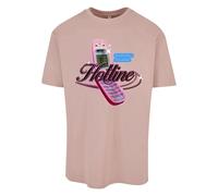 MT Upscale T-Shirt 'Hotline' nude / bleu / gris / rose, Taille L