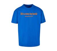 MT Upscale T-Shirt 'Hustle' bleu cobalt / violet clair / orange / noir, Taille XS