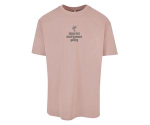 MT Upscale T-Shirt 'Justice' rosé / noir, Taille XS