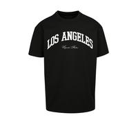 MT Upscale T-Shirt 'L.A. College' noir / blanc, Taille L