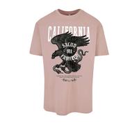 MT Upscale T-Shirt 'La Familia' rose ancienne / noir / blanc, Taille XS