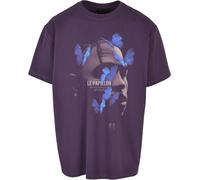 Mister Tee Le Papillon Oversize Short Sleeve T-shirt Violet S Homme