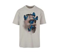 Mister Tee Le Papillon Oversize Short Sleeve T-shirt Beige 2XL Homme