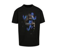 MT Upscale T-Shirt 'Le Pappilon' bleu ciel / gris / noir, Taille 4XL