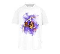MT Upscale T-Shirt marron / jaune / violet foncé / blanc, Taille XS