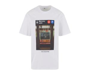 MT Upscale T-Shirt 'Memory Lane' mélange de couleurs / blanc, Taille M