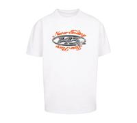MT Upscale T-Shirt 'Never ending...' gris / orange / noir / blanc, Taille XL