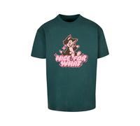 MT Upscale T-Shirt 'Nice for what' marron / vert foncé / rose clair, Taille XL