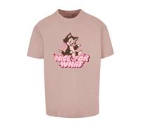 MT Upscale T-Shirt 'Nice for what' rose / rose ancienne / noir, Taille S