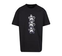 MT Upscale T-Shirt 'Peace&Love' bleu-gris / gris / noir / blanc, Taille L
