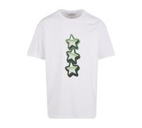 MT Upscale T-Shirt 'Peace&Love' sapin / rose clair / noir / blanc, Taille M