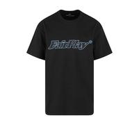 MT Upscale T-Shirt 'Play Fair' bleu ciel / noir, Taille XL