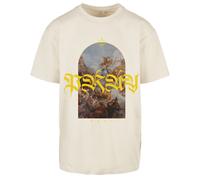 MT Upscale T-Shirt 'Pray' sable / bleu fumé / noisette / safran, Taille XL