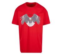 MT Upscale T-Shirt 'Sick Eagle' gris / rouge vif / blanc, Taille S