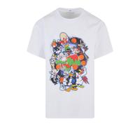 MT Upscale T-Shirt 'Space Jam Teamwork' bleu nuit / vert / orange / blanc cassé, Taille XXL