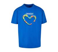 MT Upscale T-Shirt 'Sweet Treats' bleu cobalt / jaune citron / rose clair / blanc, Taille L