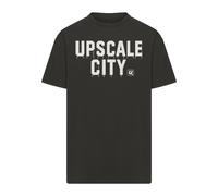 MT Upscale T-Shirt 'UpCity' mélange de couleurs / noir, Taille L
