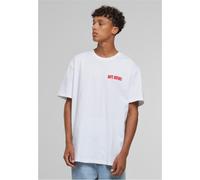 MT Upscale T-Shirt 'Days Before' nude / bleu / rouge sang / blanc, Taille XXL