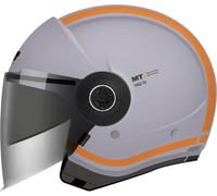 MT VIALE SV S TASTY Jethelm grau-orange C4 XS