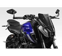 MT07 2021/24 - Pare-Brise 'Warrior' (R-0946) - Protection Saut de Vent en Aluminium - Visserie incluses - Installation Facile - Accessoires De Pretto Moto (DPM Race) - 100% Made in Italy