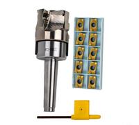 MT2-FMB22-M10 Arbor 400R Fraise à bout avec 10 inserts en carbure APMT1604 pour le travail des métaux CNC et les applications de fraisage lourd 50 mm