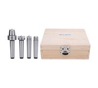 MT2 Wood Lathe Live Center Drive Set, 4 PCS Fonctionnement lisse avec boîte en bois pour le travail du travail du bois
