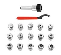 MT3 ER32 Jeu de pinces de serrage à ressort de précision en métal de haute précision MT3 ER32 M12 avec pinces de serrage à ressort 15 ER 32 clés à molette pour tours et fraiseuses