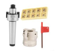 MT3-FMB22-M12 Kit de porte-outils avec 10 inserts en carbure APMT1604 pour coupe de plaques robustes et usinage de l'acier