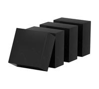 MTADSBKFP Coussinets antivibratoires en Caoutchouc, Rubber Square Block Shock Absorbing Mat 50x50x(35-50) mm Pack of 4(50x50x45mm)