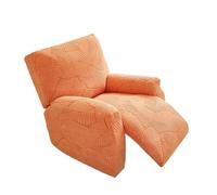 MTADSBKFP Housse réversible pour canapé, Housse de Fauteuil inclinable à Bascule Jacquard Multicolore 1-2 Places(Orange,1-Seater)