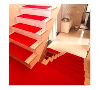 MTADSBKFP Marchepieds en Moquette, Lot de 10 Bandes adhésives Multicolores de différentes Tailles for escaliers(Red,100x25cm)