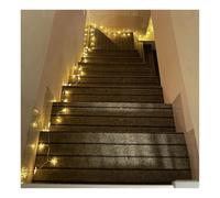 MTADSBKFP Marchepieds en Moquette, Lot de 10 Bandes adhésives Multicolores de différentes Tailles for escaliers(Brown,80x25cm)