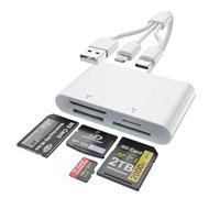 MTAKYI Adaptateur Memory Stick Pro Duo, Lecteur 4 en 1 SD TF MS xD