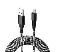 MTAKYI Câble De Chargeur De Téléphone Câble De Charge Rapide 5M / 16FT Câble De Charge De Téléphone En Plomb Tressé En Nylon Extra Long 12/11 Xs Max/XR/XS/X / 8/8 Plus / 7/7 Plus / 6s / 6s Plus / 6/6