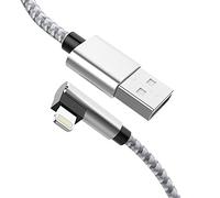 MTAKYI Chargeur iPhone 90 Degrés Câble USB à Angle Droit, Câble De Charge 90 Degrés Câble De Foudre à Angle Droit Super Long De 5 m 5 m Compatible avec iPhone 14/13/12/11/XS/XR/XS/Max/8/7 Plus