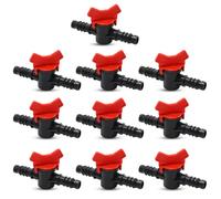 Mtanlo 10 Pièces Vanne Commutation d'Irrigation, Irrigation Pipe Valve Switch, Vanne Commutateur d'Irrigation Goutte Tube d'Irrigation pour 16mm Tuyau, pour L'irrigation des Pelouses de Jardin